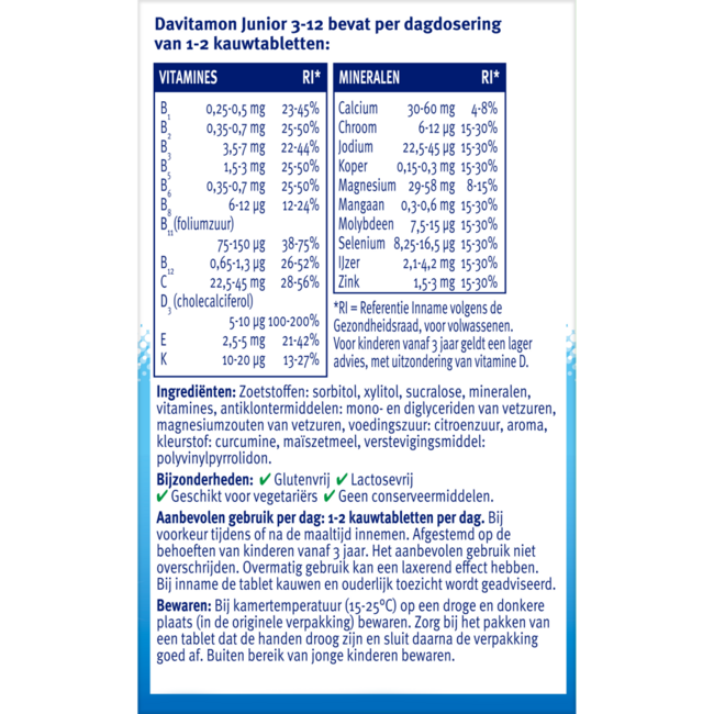 Junior 3-12 Banane 120 Kautabletten