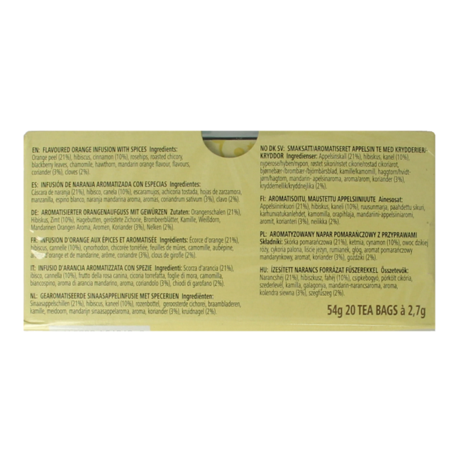 Tè alle erbe Celestial Seasonings Mandarino e Spezie 20 Bustine