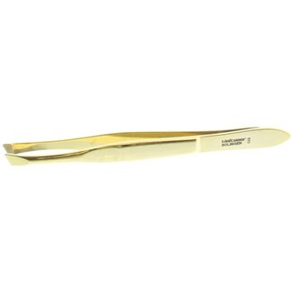 Malteser Malteser Pinzas 8cm chapadas en oro punta oblicua 8 1 unidad