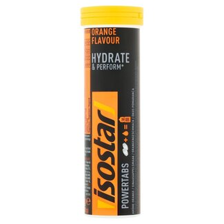 Isostar Powertabs hydrate & perform naranja 120 gramos