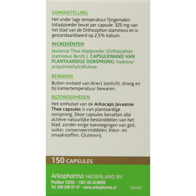 Java Tea 150 Capsules