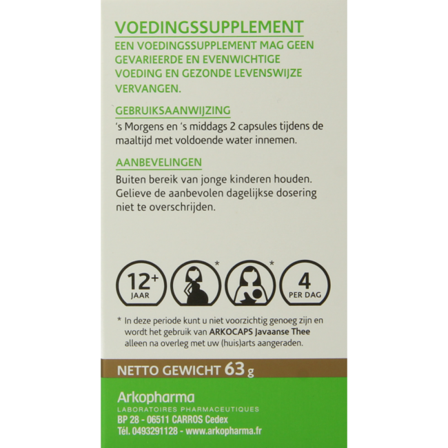 Javaanse thee 150 Capsules