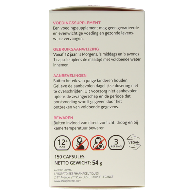 Arkocaps Organic Nettle 150 Vegetarian Capsules