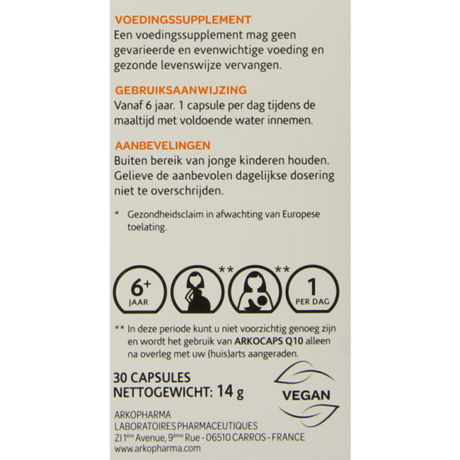 Arkocaps Q10 30 Kapsułek