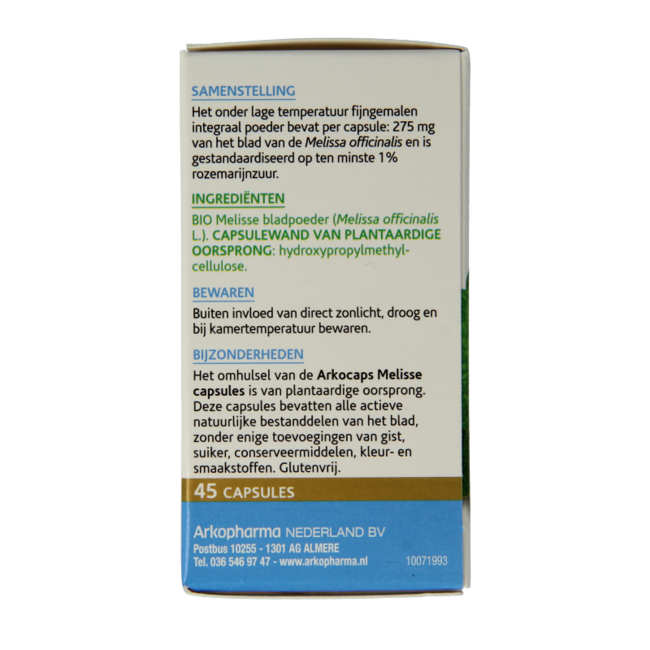 Mélisse Bio 45 Gélules