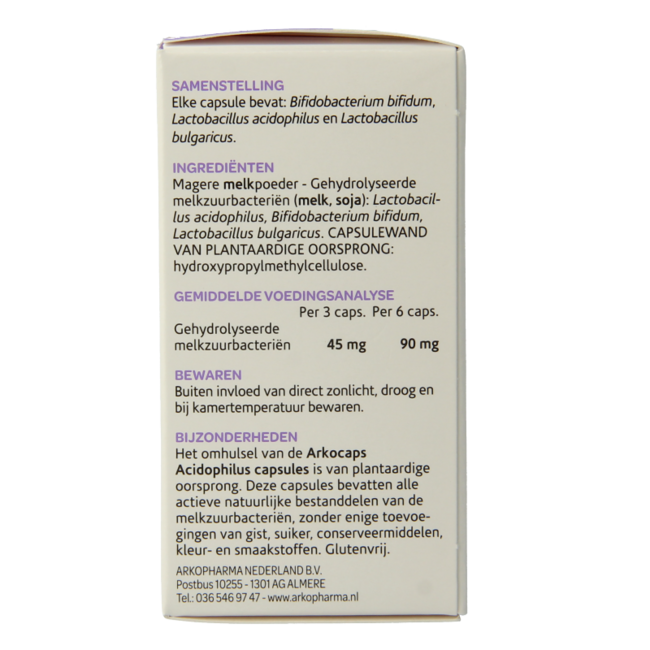 Arkocaps Acidophilus complex 45 kapsułek