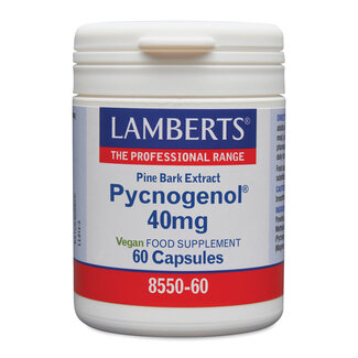 Lamberts Lamberts Pijnboombast extract (Pycnogenol 40mg) 60 Vegetarische capsules