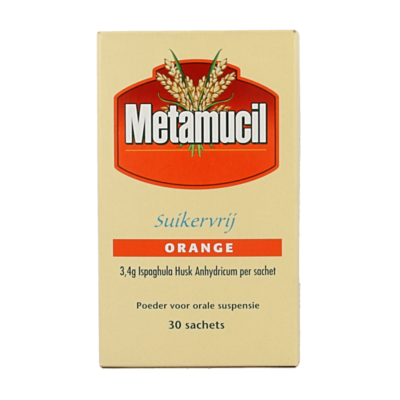 Metamucil orange suikervrij 30 Sachets
