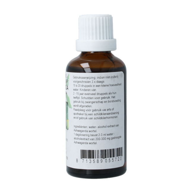 Cruydhof Withania somnifera/ashwagandha tintura 50 mililitros