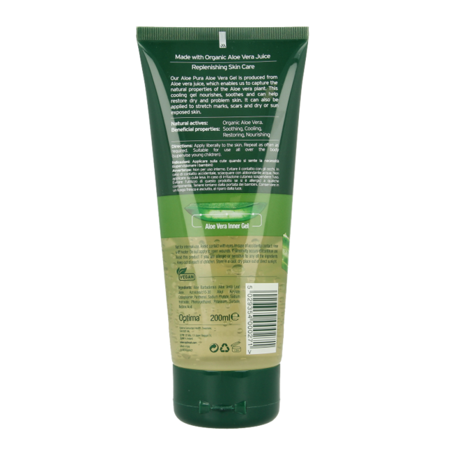 Aloe Pura Aloe Vera Gel Bio Original 200 Milliliter