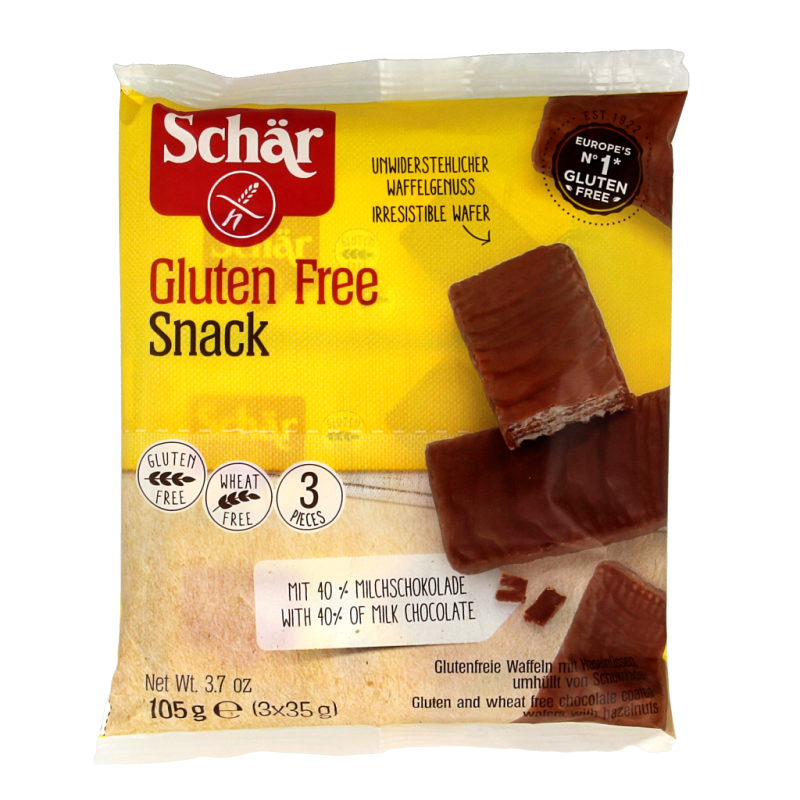 Schar Snack pack de 3 sin gluten 105 gramos