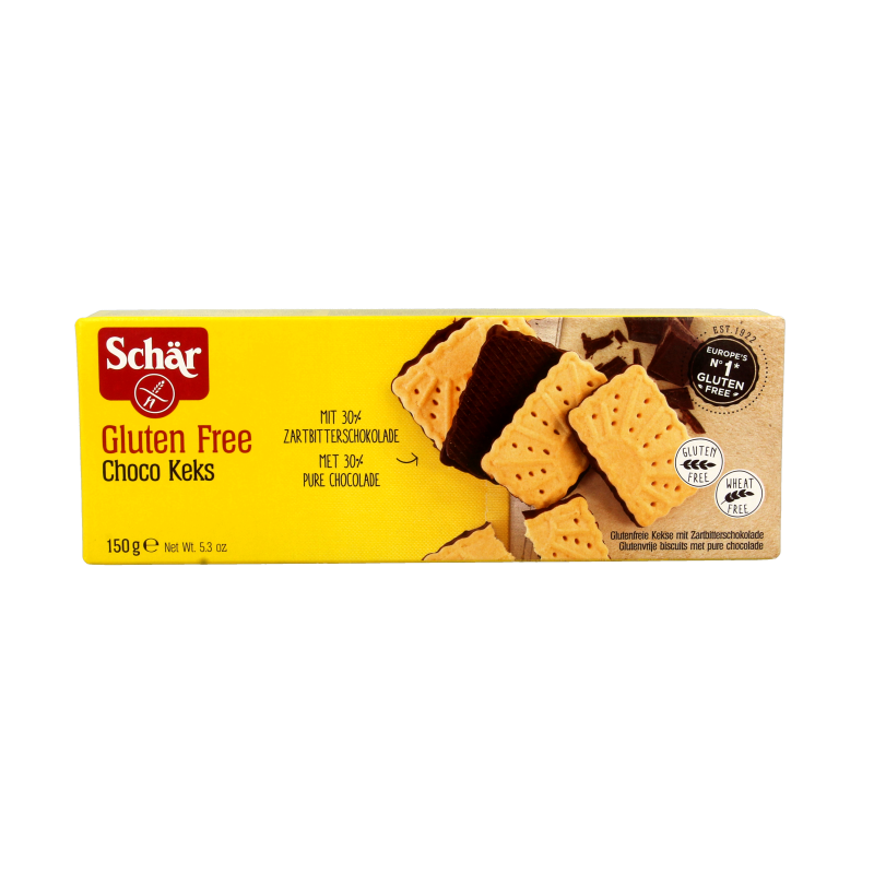 Schar Choko keks sin gluten 150 Gramos