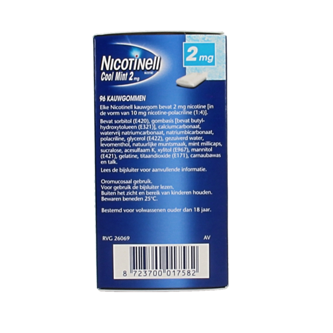 Kaugummi Cool Mint 2 mg 96 Stück