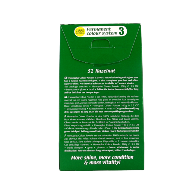 Henna Plus Colour Powder 51 Haselnuss 100 Gramm