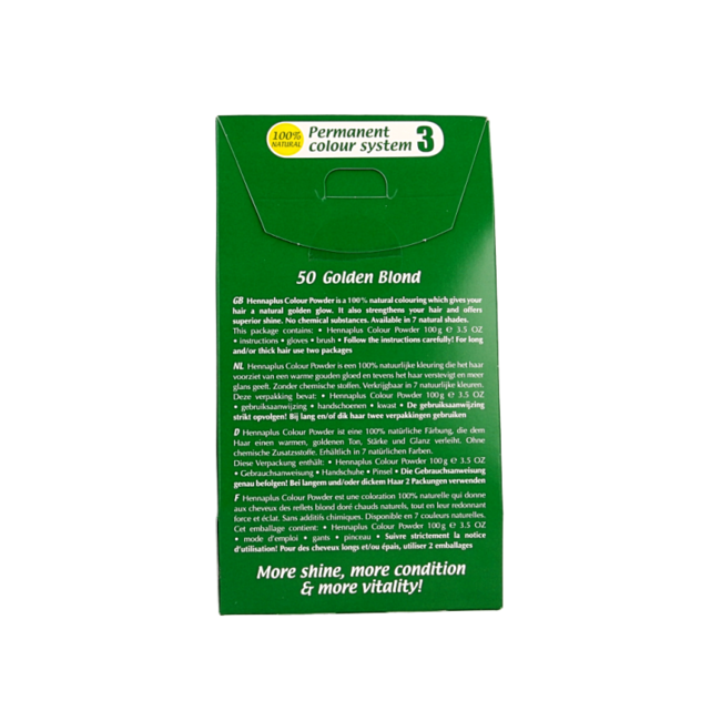 Colour powder 50 golden blond 100 Gram