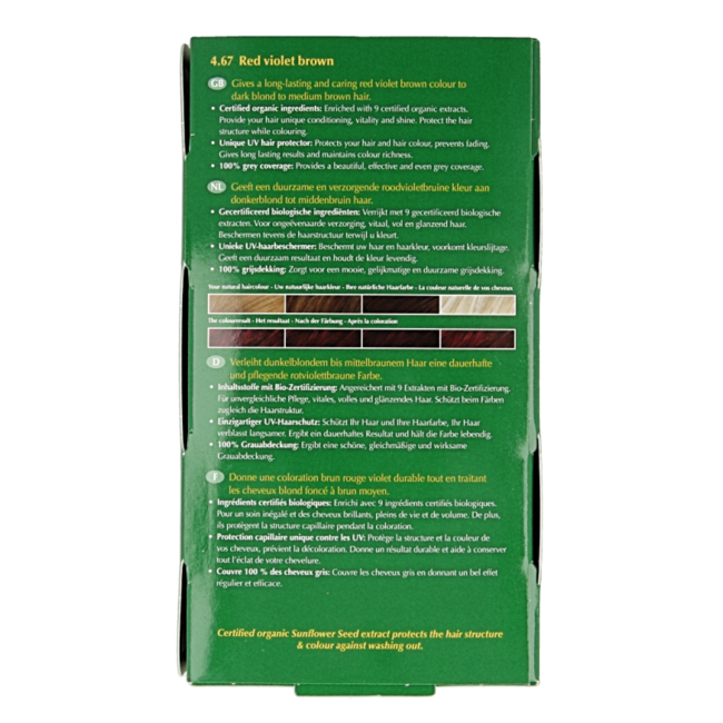 Henna Plus Long Lasting Colour 4.67 Red Violet Brown 100 Millilitres