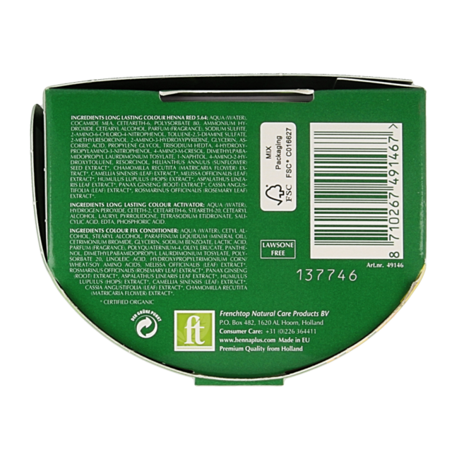 Henna Plus Long lasting colour 5.64 hennarot 100 Milliliter