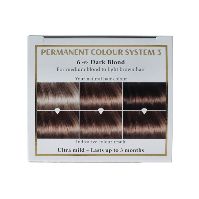 Long lasting colour 6 dark blond 100 Millilitres