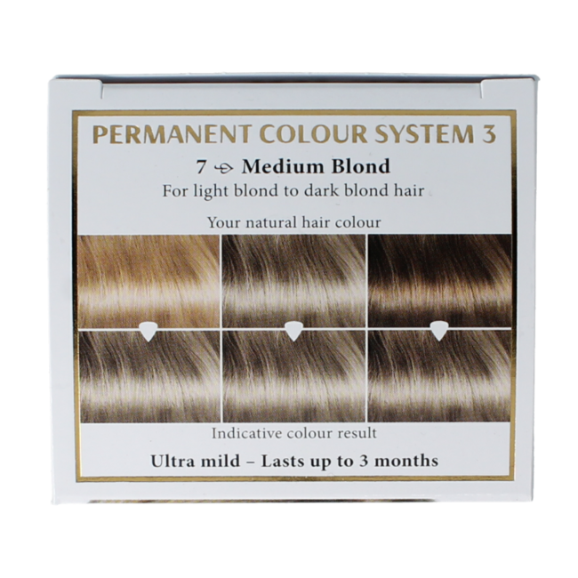 Lang anhaltende Farbe 7 Mittelblond 100 Milliliter