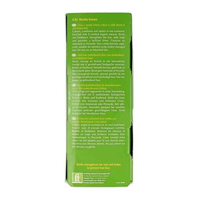 Henna Plus Colour cream 4.03 marrón moca 60 mililitros