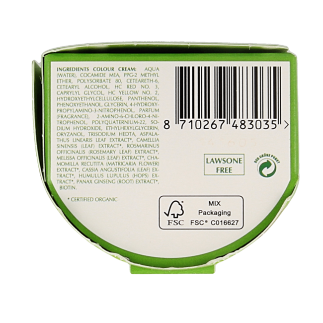 Crema Colorante Henna Plus 5.6 Rosso Caldo 60 Millilitri