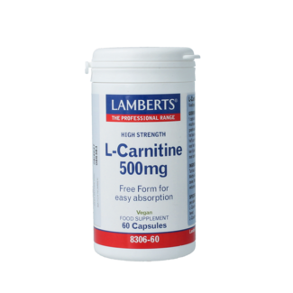 Lamberts Lamberts L-Carnitina 500mg 60 Cápsulas vegetarianas