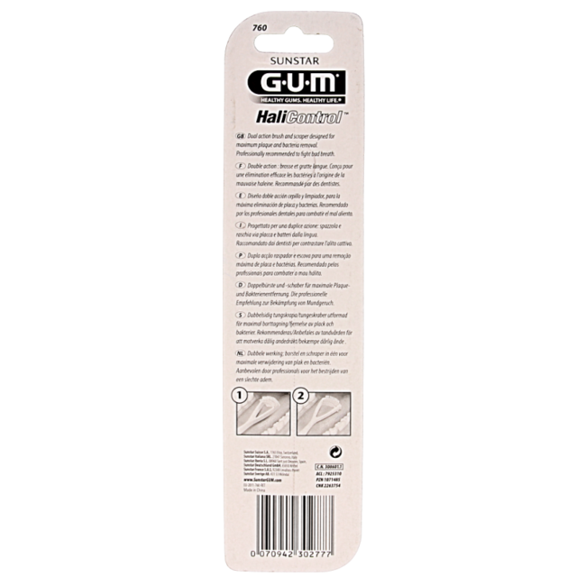 GUM HaliControl Tongue Cleaner 1 Piece