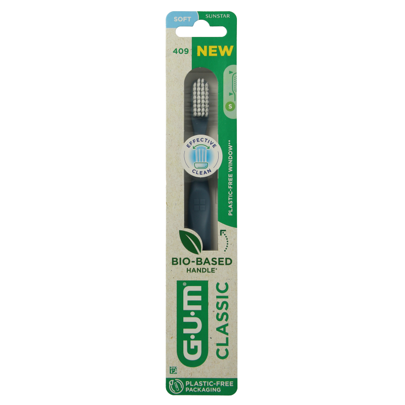GUM Cepillo de dientes classic soft cabezal mediano 1 unidad