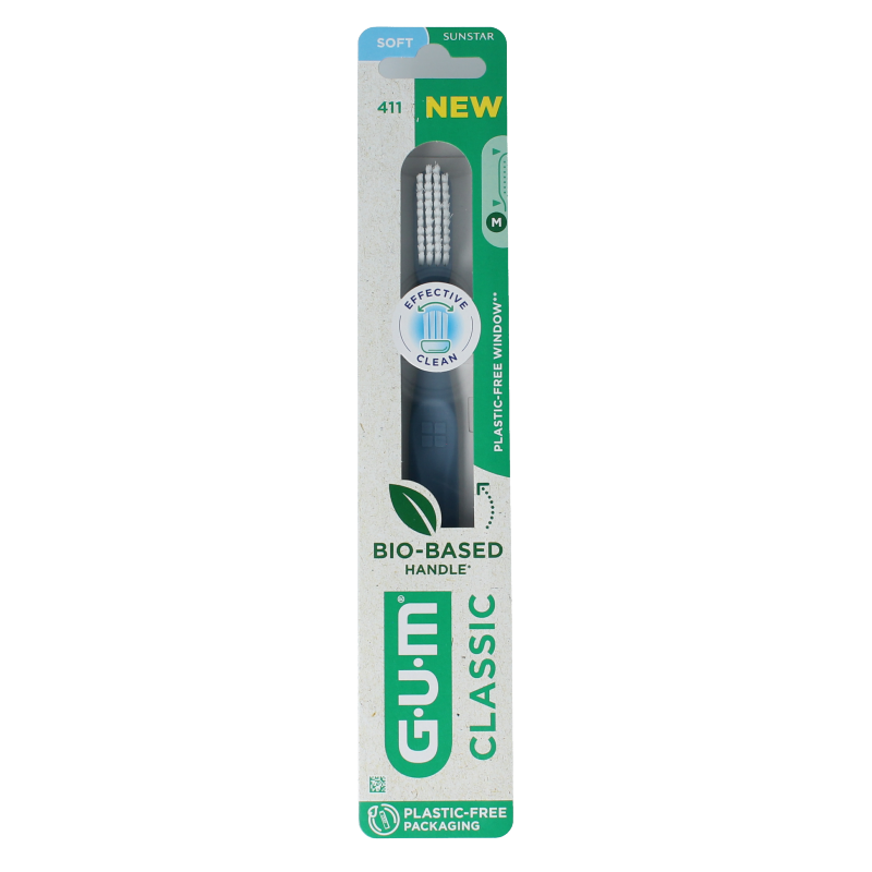 GUM Cepillo de dientes classic soft cabezal grande 1 unidad