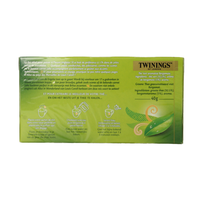 Twinings Té Verde Earl Grey 25 Bolsitas