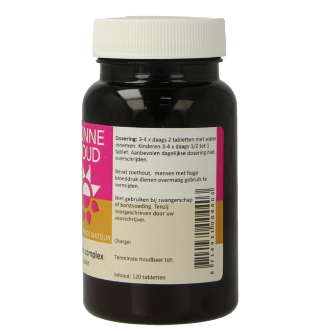 Zonnegoud Ononis complex 120 comprimidos
