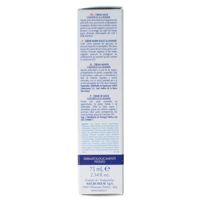 Crema Mani Natura House Calendula e Lavanda 75 Millilitri