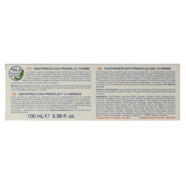 Pasta de dientes Natura House Propoldent 100 mililitros