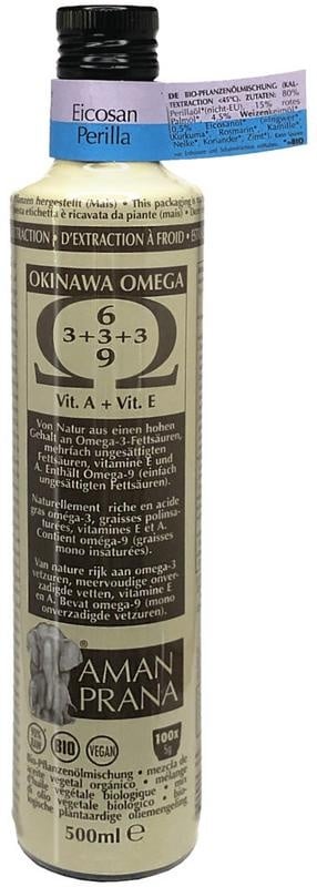 Amanprana Olio Eicosan Perilla Okinawa Biologico 500 Millilitri