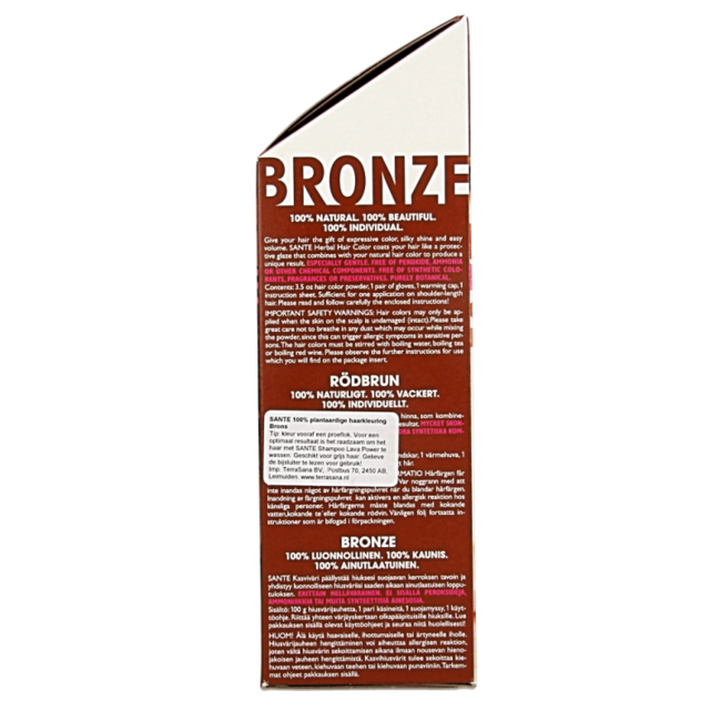 Sante Pflanzen-Haarfarbe Bronze Braun BDIH 100 Gramm