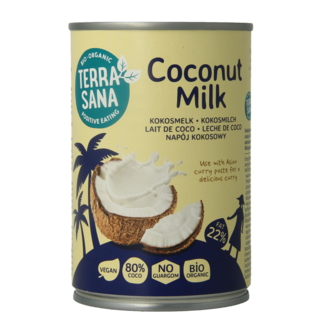 TerraSana Kokosmilch 22% Fett bio 400 Milliliter