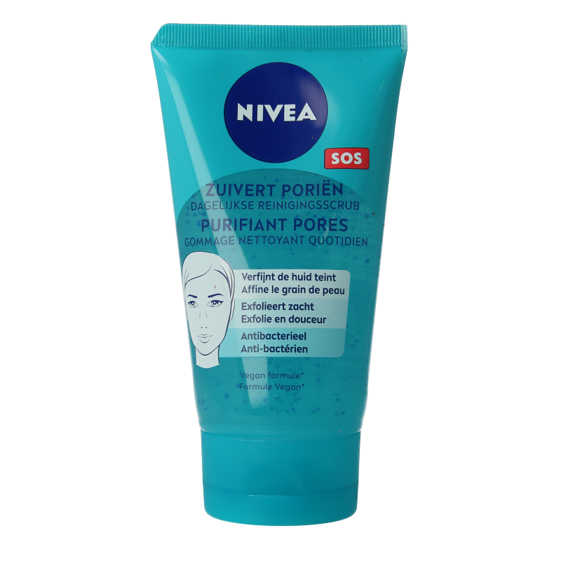 Nivea SOS purificante poros exfoliante limpiador diario 150 mililitros