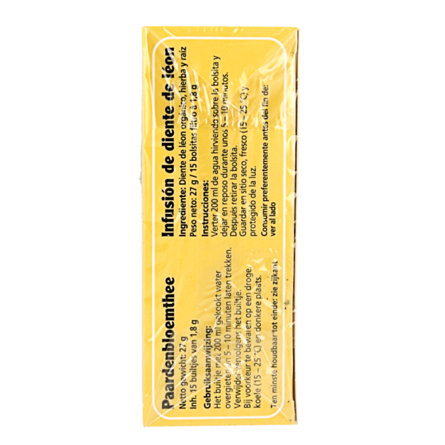 Dandelion tea organic 15 bags