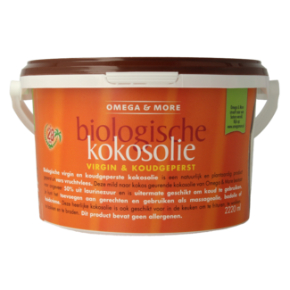 Omega & More Coconut oil extra virgin organic 2220 Millilitres