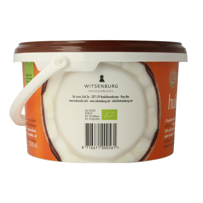 Organic Extra Virgin Coconut Oil 2220ml