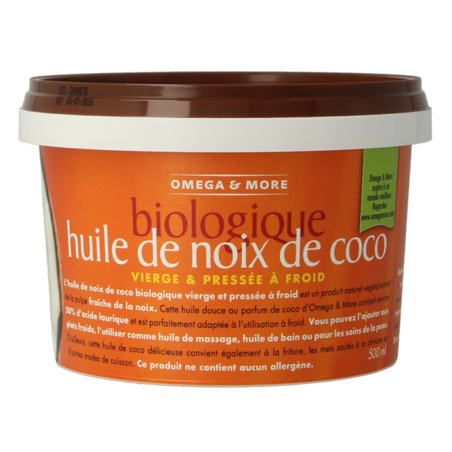 Aceite de coco virgen extra bio 500 mililitros