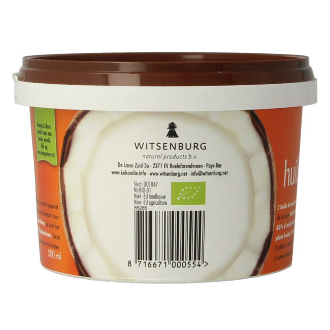 Organic Extra Virgin Coconut Oil 500ml
