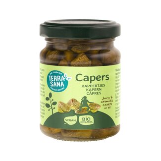 TerraSana TerraSana alcaparras sicilianas en aceite de oliva bio 120 gramos