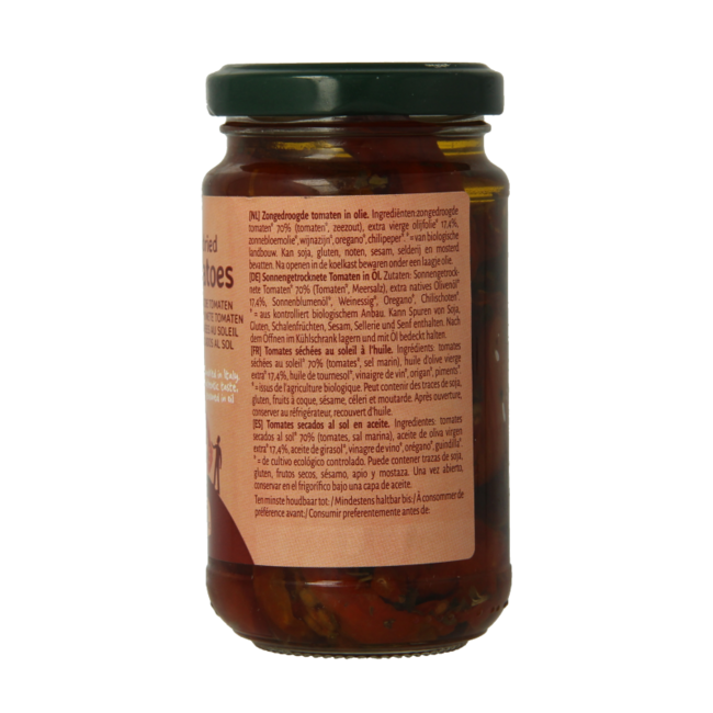 Getrocknete Tomaten in Olivenöl, Bio, 180 Gramm