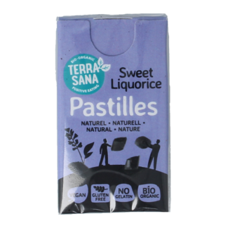 TerraSana Pastillas de regaliz natural bio 25 gramos