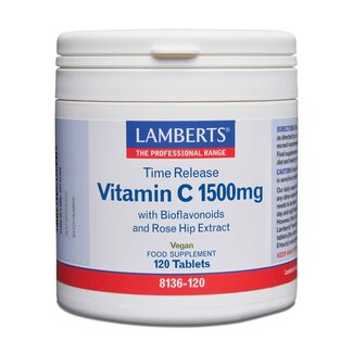 Lamberts Vitamin C 1500 Time Release & Bioflavonoids 120 Tablets