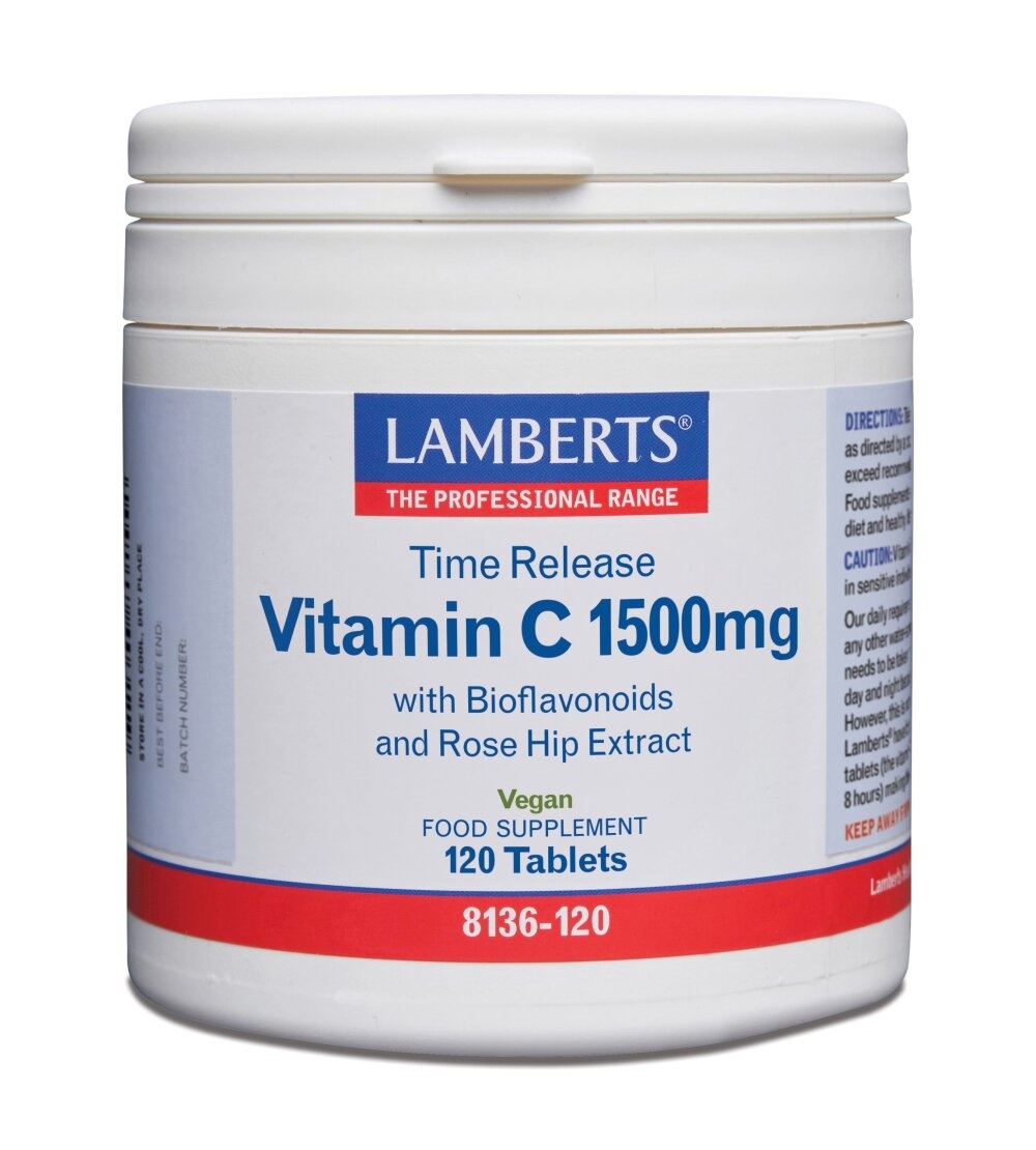 Lamberts Vitamina C 1500 Rilascio Prolungato & Bioflavonoidi