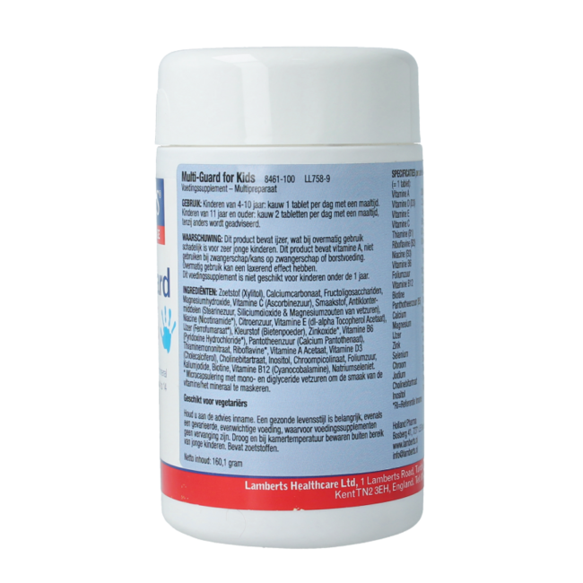 Multi-guard for kids (playfair) 100 Kauwtabletten