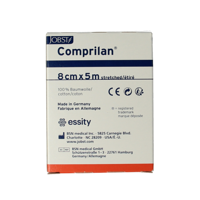 Comprilan Venda de corta elasticidad 5m x 8cm 1 unidad