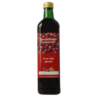 Terschellinger Succo di Mirtillo Rosso Biologico Dolcificato 750 Millilitri